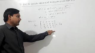 To find generator matrices of ternary codes