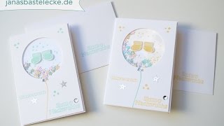 Kreativer Montag 55 - Baby-Schüttelkarte