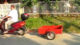 Homemade motorcycle  trailer