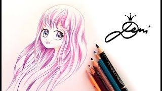 Manga zeichnen ? Mein erstes Anime Gesicht ✍️ Manga Face Drawing  漫画 как се рисува манга