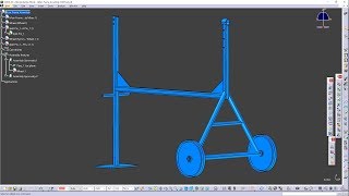 CATIA V5-6R2017 - MAIN FRAME ASSEMBLY - CONCRETE MIXER