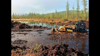 ТЯЖЁЛАЯ ТЕХНИКА в Суровых условиях Бездорожья Бульдозеры на бездорожье Подборка