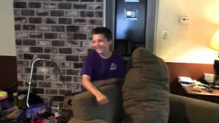 Midget against girl