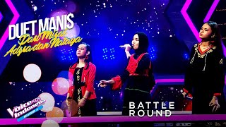 Mirai vs Adzra vs Nataya - I`ll Always Remember This Us Way | Battle Round| The Voice Kids Indonesia