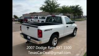 2007 Dodge Ram 1500 SXT Truck Regular Cab $12,588 Texas Car Truck Deal DFW Dealer