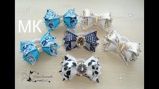 МК Бантики из ленты 2,5 см. Канзаши. Irina Balakireva. DIY Hair Bows tutorial