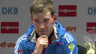 Fourcade, Malyshko and Svendsen in Ruhpolding