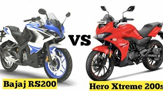 Hero Xtreme 200S Vs Bajaj Pulsar RS 200:Comparison, Engine|Best 200cc Fully Faired Bike (2019)?