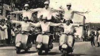 vespa & lambretta memories with retro style, blues music