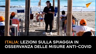Italia: lezioni sulla spiaggia in osservanza delle misure anti-Covid
