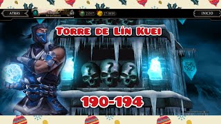 Mortal Kombat Mobile Torre de Lín Kuei 190-194