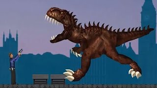 СТРАШНЫЙ ДИНОЗАВР Рекс в Лондоне Спасайся кто может МУЛЬТИК Игра / london Rex