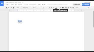 Insertar un hipervínculo o enlace en un documento de Google Drive (spanish tutorial)
