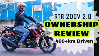 Apache RTR 200v Race Edition 2.0  OWNERSHIP REVIEW | 400+ KM DRIVEN | GOOD AND BAD POINTS