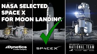 NASA Selected SpaceX To Return To The Moon.Nasa Selected SpaceX for Artemis moon landing.nasaXspacex