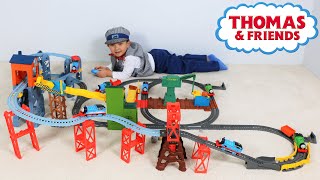 Thomas The Tank Engine Mad Dash On Sodor Set Unboxing and Playing Huge Rail Track Ckn Toys