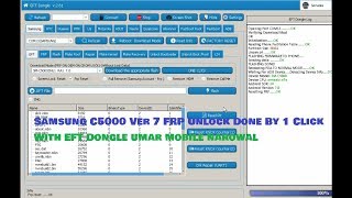 Samsung C5000 Ver 7 FRP Unlock Done By 1 Click  With EFT Dongle