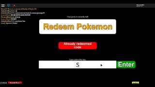 [ROBLOX Project: Pokemon] Codes 2017