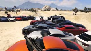 GTA V 100 cars explosion pentium 2020m dual core