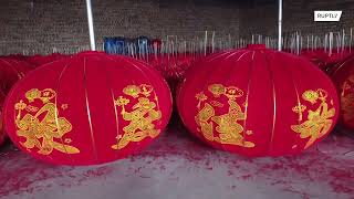 Chinese red lantern village ramps up production ahead of Spring Festival