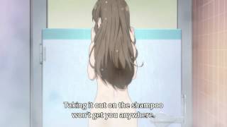 Kyoukai no Kanata 境界の彼方 - Bath Scene