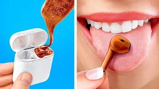 CARA MENYELUNDUPKAN COKELAT | Kiat Keren untuk Menyelundupkan Makanan dan Trik DIY oleh 123 GO Like!