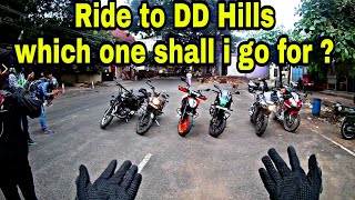 Bangalore to Tumkur | 15 bikes ride | Beautiful roads and curves | Beautiful Hill | Ride to DD Hills