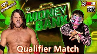 WWE 2K19 | CPU MONEY IN THE BANK 3rd QUALIFIER | AJ Styles VS. Jeff Hardy [Gameplay]