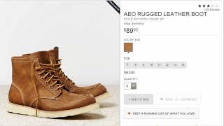 American Eagle Leather Rugged Boots Review