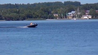 Флагман 350 + Nissan Marine 5 - Тест скорости.