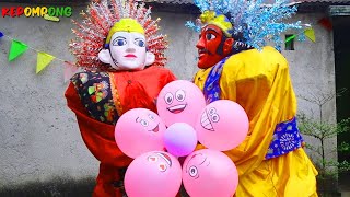 ONDEL ONDEL BUAT BUNGA EMOJI UNTUK ONTY - KEPOMPONG BALON - ONDEL ONDEL