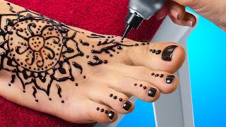 Awesome Beauty Hacks || Henna Tattoo Ideas, Makeup Tricks And Hair Hacks