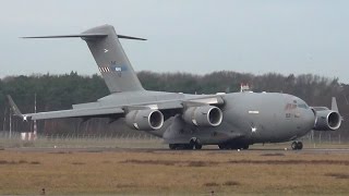 C 17 ! NATO Boeing-C17A Globemaster III landing at Münster/Osnabrück Airport [HD]