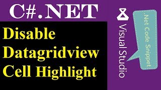 C#.NET : Disable Datagridview Cell Hover Background color