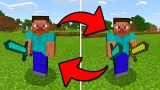 HOW TO DUAL WIELD in MCPE 1.2!?! - Minecraft Pocket Edition