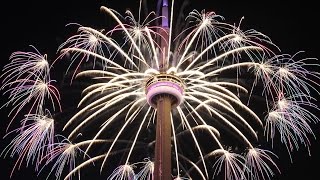 Toronto Pan Am Games Closing Fireworks at CN Tower - Full Length