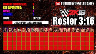 WWE 2K16 - Roster so far! August 11th #WWE2K16
