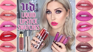 Urban Decay VICE Liquid Lipstick Swatches ? Lip Swatch & Review! ?