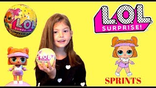 LOL Surprise dolls Confetti pop series 3 opening, sprint