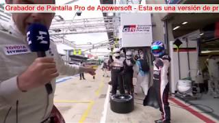 Fernando Alonso echandole la bronca al periodista de Eurosport
