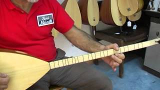 Uzun sap Maun saz - bağlama tekne boyu 42 cm.