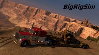 American Truck Simulator Gameplay - Load #136 Bulldozer! Peterbilt 389