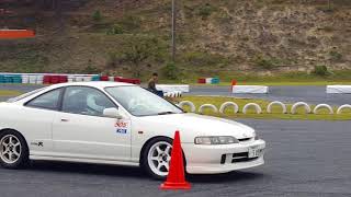 フェニックスジムカーナ2017　スポーツランドTAMADAジムカーナ　インテグラタイプtypeRです