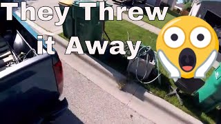 Street Scrapping Garbage Day