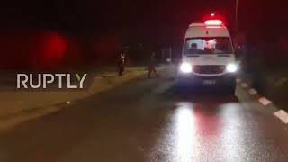State of Palestine: Ambulances arrive in West Bank after 1 Israeli killed, 2 wounded in gun attack