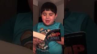 Cute little boy AIDEN reading story to his MOM