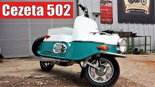 Мотороллер Cezeta Чезета 502 и бонус - автомобиль ЗИМ