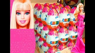 36 Киндер Сюрпризов Барби.Unboxing Kinder Surprise Eggs Barbie,игрушки Куклы Барби Профессии