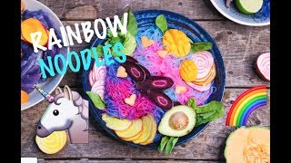 BEST RAINBOW NOODLE RECIPE???????????? | VEGAN & All Natural