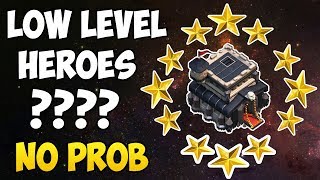 TH9 LOW LEVEL HEROES WAR ATTACK STRATEGY 2018 | Clash of Clans